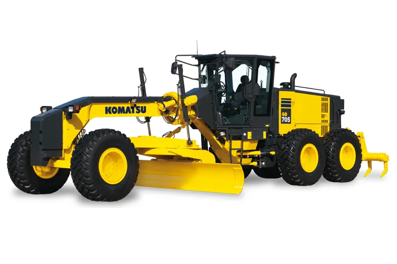 گریدر کوماتسو GD705-5 برای پروژه‌های سنگین راهسازی